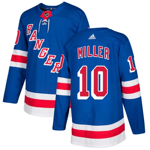 Adidas New York Rangers 10 J.T. Miller Royal Blue Home Authentic Stitched Youth NHL Jersey